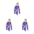 thumbnail image 4 of Flores artificiales Billuyoard para jardín Durabilidad duradera ABS púrpura 1 paquete, 4 of 6