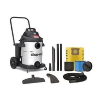 Shop-Vac 9627710 10 gal 6.5 Peak HP Stainless Steel Contractor Wet Dry Vacuum, Black