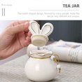thumbnail image 4 of Ceramic Tea Jar Rabbit Shaped for Loose Leaf Tea Holder, 4 of 5