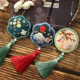 thumbnail image 2 of Kit de bordado de animales de punto de cruz de conejo, Omamori Minder, hilos para tejer, tela, costura, decoración, bolsita de joyería, 2 of 5