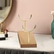 thumbnail image 4 of Jewelry display stand, double fork bracket, metal rolling cart, elegant pendant ornament, foldable portable stand, metal frame, for office decor,topliu, 4 of 8
