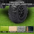 thumbnail image 7 of 24V Ride on ATV for Big Kids, All Off-Road Electric Ride On Toys with Remote Control, Decorative Flags, Multi-Color Lights, Music, USB Port, Bluetooth, 3-7-4.4mph, Black, 7 of 7