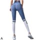 thumbnail image 2 of Pantalones de yoga número 9, pantalones deportivos de fitness para mujer, sin costuras, cintura alta, elásticos, ajustados, para levantar la cadera, color melocotón., 2 of 2