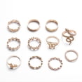 thumbnail image 1 of Anillos Bohemios, Conjuntos De Anillos Para Nudillos, Anillos De Dedo De Estrella Vintage, Joyería Para Mujeres Y Niñas 11 Uds. Guardurnaity AP005546-00, 1 of 6