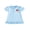 Blue, variant on BemeyourBBs Toddler Baby Girls Back to School Dress Kindergarten Outfits Baby Girl First Day of School Outfit Cute Apple Embroidery Puff Short Sleeve Collared Button Summer Ruffled Dress
