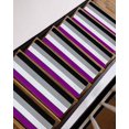 thumbnail image 3 of Color Stripes Stair Treads Non Slip for Steps Black Gray White Purple Striped Abstract 4 Pcs Reusable Adhesive Stair Runner Mats for Dogs Elders Carpet Treads Rugs for Staircase 8x30 In, 3 of 7