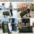 thumbnail image 6 of 30'' Rolling Duffel Bag with Wheels - No-Sag Design for Heavy Loads, 100L  Foldable Luggage w/ Backpack Straps &  Support Compartment, Lightweight Travel & Gym, 6 of 6
