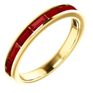 Jewels By Lux 14K Yellow Gold Ruby Ring