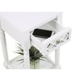 thumbnail image 6 of Convenience Concepts French Country Khloe Deluxe 1 Drawer Accent Table with Shelf, White, 6 of 6