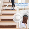 thumbnail image 5 of 15 Pcs Lightweight Stair Tread Mats Multi-purpose Step Mat Reusable 8 x 30inches, 5 of 7