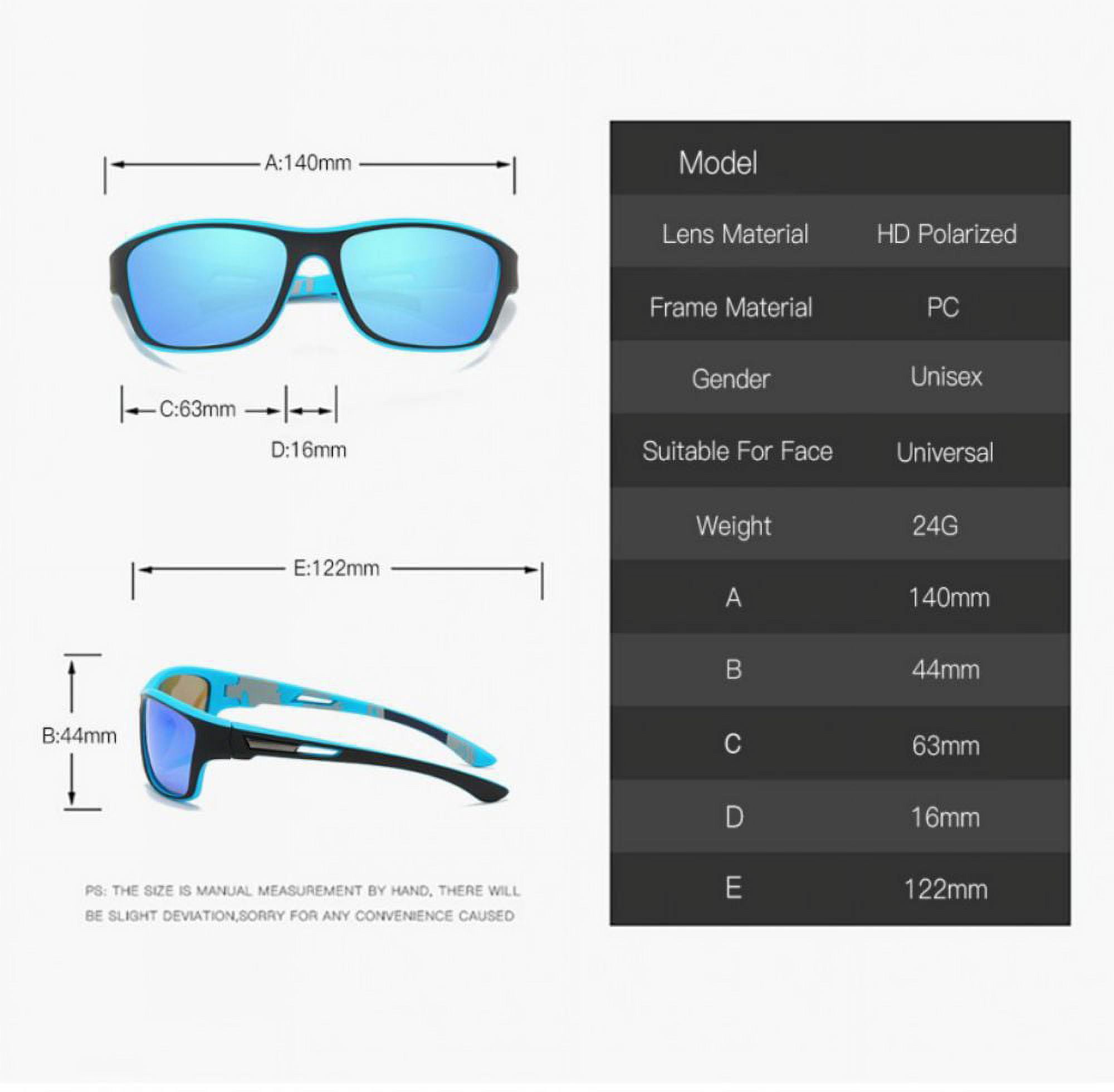 Lunettes De Soleil Polarisées Pour Homme - Sport, Conduite, Pêche - Monture Légère, Protection UV - 5