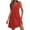 Red, variant on Kmdttou Dresses for Women 2025 Summer Fashion Polka Printing Pocket Sleeveless V-Neck Dress (Size:S-2XL)