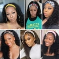 thumbnail image 5 of DOPI Headband Wigs Curly Glueless Wig for Black Woman Synthetic Braid Hair Wig, 5 of 5