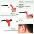 thumbnail image 4 of Uxcell Glasses Ear Grip, Anti-Slip Silicone Holder, 20 Pair Pink for Eyewear Retainers Eyeglasses Holder, 4 of 7