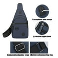 thumbnail image 6 of TACILIP Chest Bag Men Small Backpack New Fashion Casual Large Capacity Waterproof Cloth One Shoulder Diagonals Bag Men Bag Sling Bag Crossbody, Men Gifts, 6 of 6