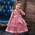 thumbnail image 4 of Ropa para niños, falda de princesa para niñas, vestido de actuación para niños, falda tutú con lazo grande y pastel, 4 of 6