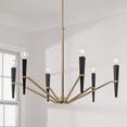 thumbnail image 5 of Capital Lighting 453861AB Enzo 6 Light 33" Wide Candle Style Chandelier - Black, 5 of 6