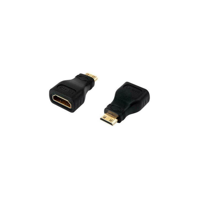 4XEM 4XHDMIFMMINI 4XEM HDMI Male To HDMI A Adapter - 1 x HDMI (Mini Type C) Audio/Video - 1 x HDMI (Type A) Female Digital Audio/Video - Gold