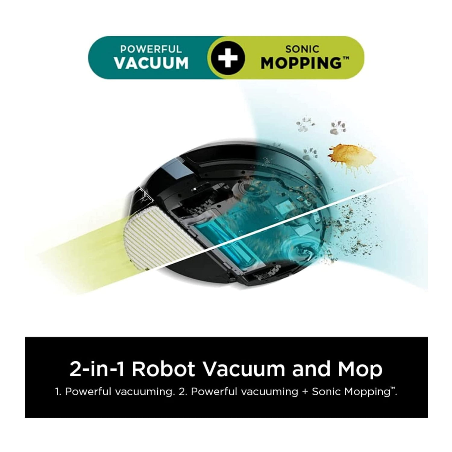 Open Box Shark AI Ultra 2-in-1 Robot Vacuum & Mop with Sonic Mopping, Matrix Clean