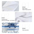 thumbnail image 5 of Water Plants Crab Starfishes Shells Hanging Towels with Loop Hand Towels Nylon Fastener Tape Design Dish Cloths 2 Pieces, 5 of 7