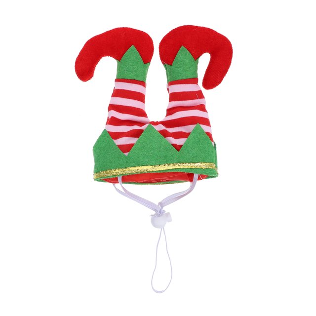 1 unid Navidad payaso sombrero de color Bloqueado de color Hat Accesorios para mascotas Suministros de ropa Cosplay Tocado