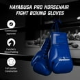 thumbnail image 2 of Hayabusa Pro Horsehair Fight Boxing Gloves for Men & Women - layered Horsehair and Foam Knuckle Padding, Top-Grain Cowhide Leather, Lace-Up Closure, Ergonomic Design, for Amateurs & Pros - Blue, 10oz, 2 of 6