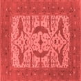 thumbnail image 1 of Ahgly Company Indoor Square Oriental Red Industrial Area Rugs, 3' Square, 1 of 4