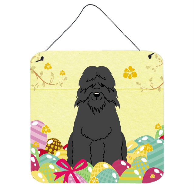 "Treasures Easter s Bouvier des Flandres Lámina metálica, 6 x 6, multicolor" Caroline's Treasures BB6074DS66
