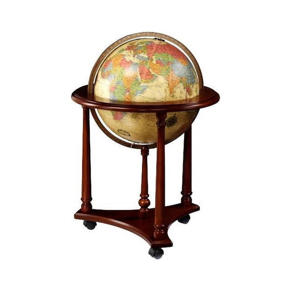 Replogle Lafayette Illuminated Floor Globe, Antique 16"
