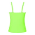 thumbnail image 3 of GPOECD Womens Tankini Tops Stylish Two Piece Swim Set with Square Neckline and Shorts for Beach Pool and Summer Water Sports Women's Swimwear Green，U-Neck_S, 3 of 6