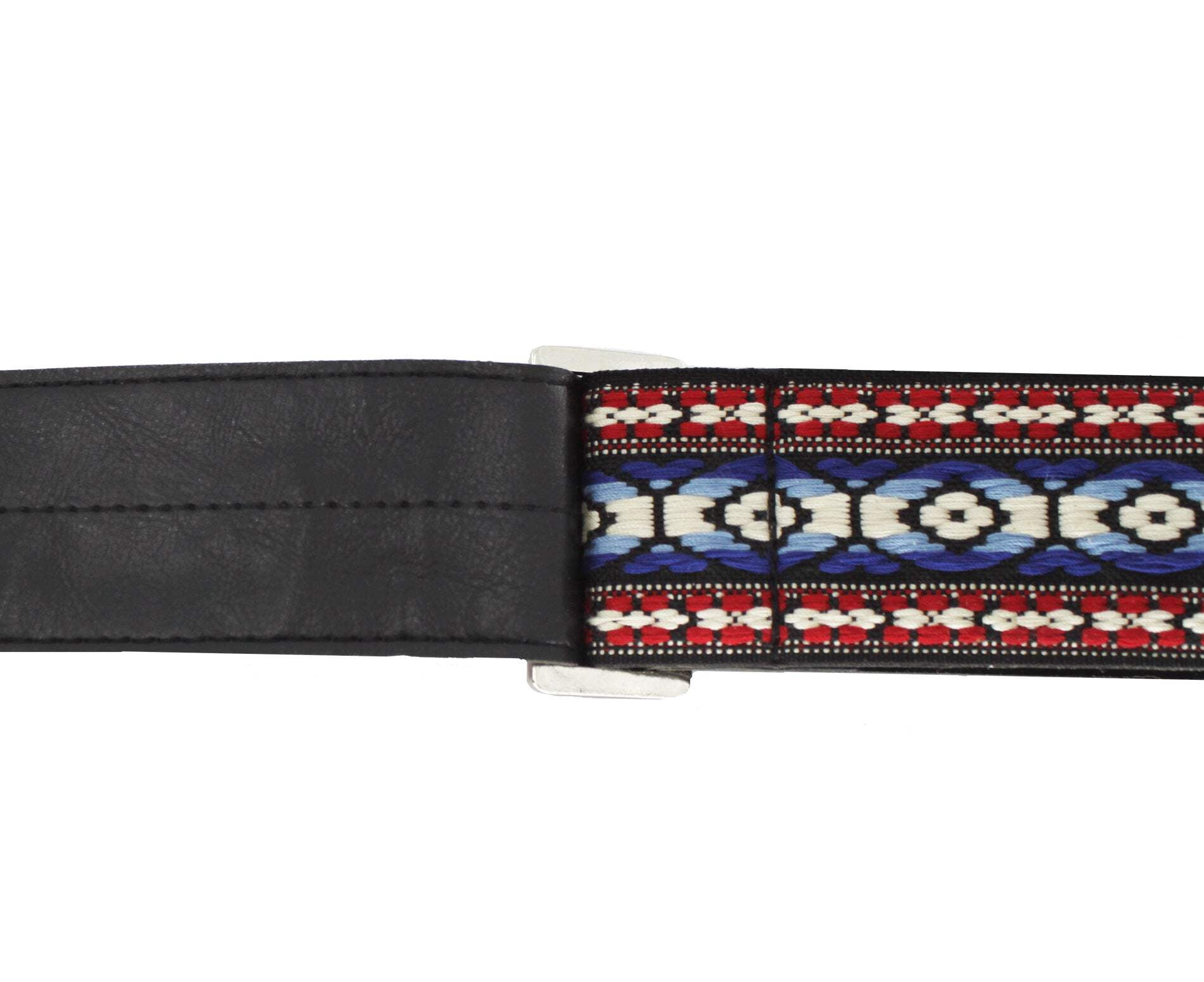 D'Andrea Ace Vintage Reissue Guitar Strap | Blue and Red Weave