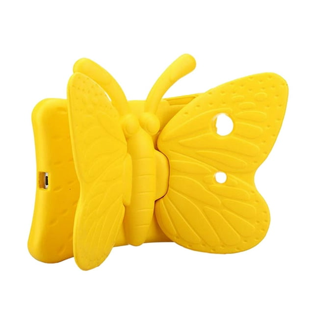 Monstrate Funda Universal para tableta EVA, funda pequeña con forma de insecto para ordenador, funda protectora con soporte de estilo cortado, Electrónica Amarillo