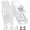 White, variant on Large Under Desk Management,Easy Install Management Under Desk with 4 Cord Holders & 6 Ties, & -Safe Cord Hider,Wire Organizer,Wire Cover Tray,White