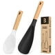 thumbnail image 1 of Cuchara para cocinar y cuchara arrocera Badiano con mango de madera de silicona, 1 of 5