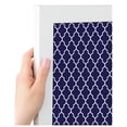 thumbnail image 4 of PinPix 36x24 Custom Cork Bulletin Board Quatrefoil Navy Poster Board Has a Fabric Style Canvas Finish, Framed in Quatrefoil Navy, by ArtToFrames (PinPix-285), 4 of 6
