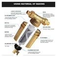 thumbnail image 3 of 1/2"&3/4"&1" Pre-Filter Whole House Rotary Precipitation Water Filter, Central Pre-Filter Purification System Backwash Stainless, 3 of 6