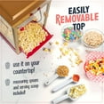 thumbnail image 2 of Nostalgia Vintage Popcorn Machine, Popcorn Maker Cart with Candy Dispensers, Red, 2 of 6