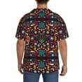 thumbnail image 5 of Sigee Colorful Mexican2 Print Men's Shirts Casual Button Down Short Sleeve Summer Beach Shirt Hawaiian Vacation Shirts Tee Shirt-3X-Large, 5 of 7