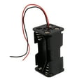 thumbnail image 3 of Black Tow Layers 4 x 1.5V AA Batteries Battery Holder Case Box w Wire Leads, 3 of 8