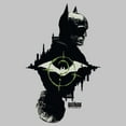 thumbnail image 2 of Junior's The Batman Mirror Riddler Skyline  Graphic Tee Athletic Heather Small, 2 of 3