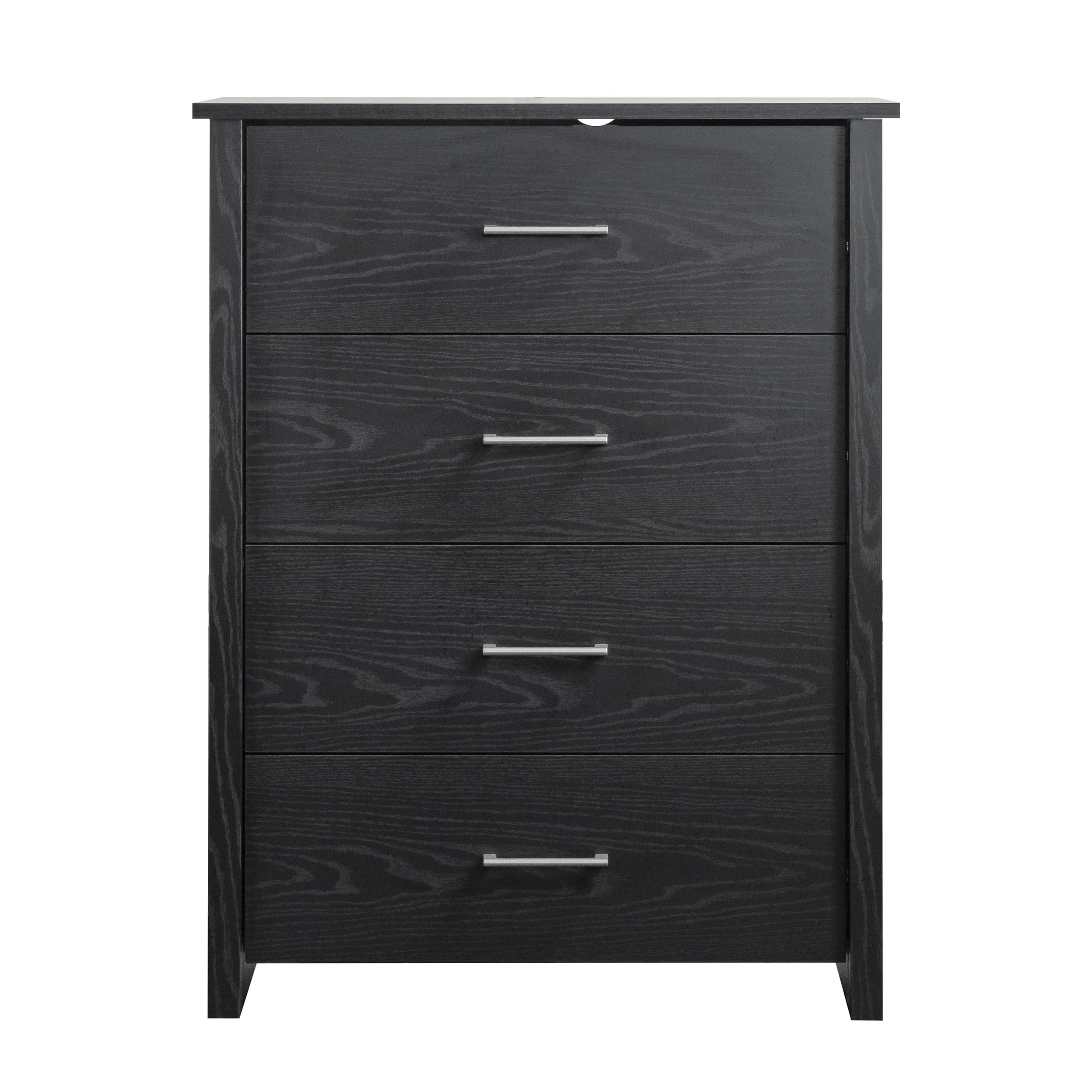 Mainstays Hillside 4-Drawer Dresser, Charcoal Finish