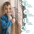 thumbnail image 3 of Blackout Kids Curtains,Brown Boho Plant Pattern Childrens Insulated Curtains Set Of 2,Bedroom Essentials,Toddler Room Decor 42x84in(106x213cm), 3 of 5