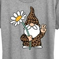 thumbnail image 3 of Instant Message - Leopard Print Gnome Daisy - Women's Short Sleeve Graphic T-Shirt, 3 of 6