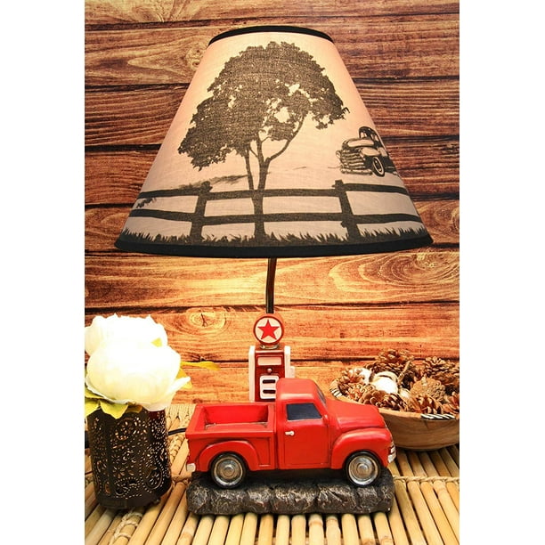 Large red table lamp deals
