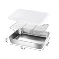 thumbnail image 1 of Bgsha Stainless Steel Baking Sheets Tray Cooling Rack with Rack and Cover, Cookie Sheets and Nonstick Cooling Rack & Baking Pans Set for Oven & Toaster Oven Tray Pans,for Kitchen Storage, 1 of 8