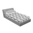 thumbnail image 3 of Ambesonne Grey Fitted Sheet & Pillow Sham Set, Retro Minimalist Pattern, Full, Charcoal Grey, 3 of 3