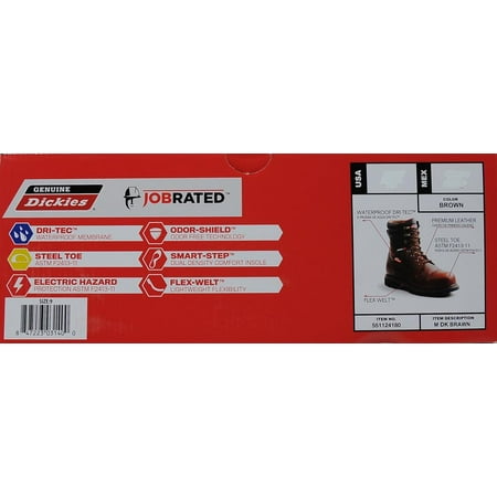 genuine dickies men's jobrated brawn waterproof work boot