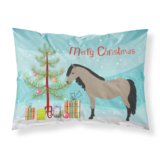 Funda de almohada navideña Caroline's Treasures Welsh Pony estándar multicolor BB9277PILLOWCASE