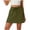 *1-Army Green, variant on Women's Drawstring High Waisted Skort,Workout Mini Sweat Skirt Built-in Shorts For Women,Ladies Tennis Golf Skirt with Pockets,Black,S-2XL