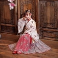 thumbnail image 3 of Traje de bata de seda chino gratis, kimono para niñas y niños, vestido antiguo étnico Vintage tradicional de China, traje de baile, conjunto de Hanfu para Cosplay, 3 of 5
